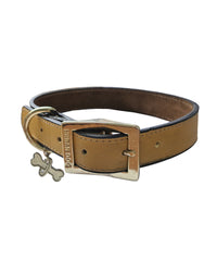 Collar liso de piel