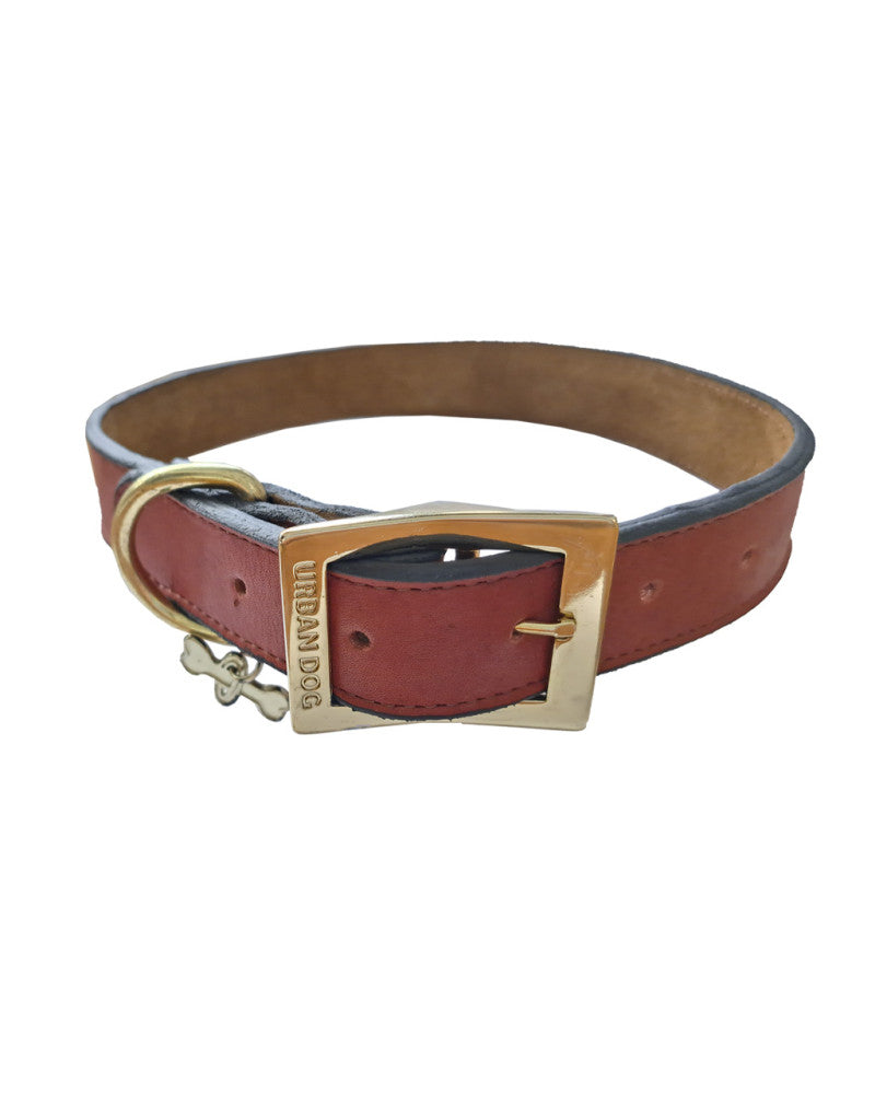 Collar liso de piel