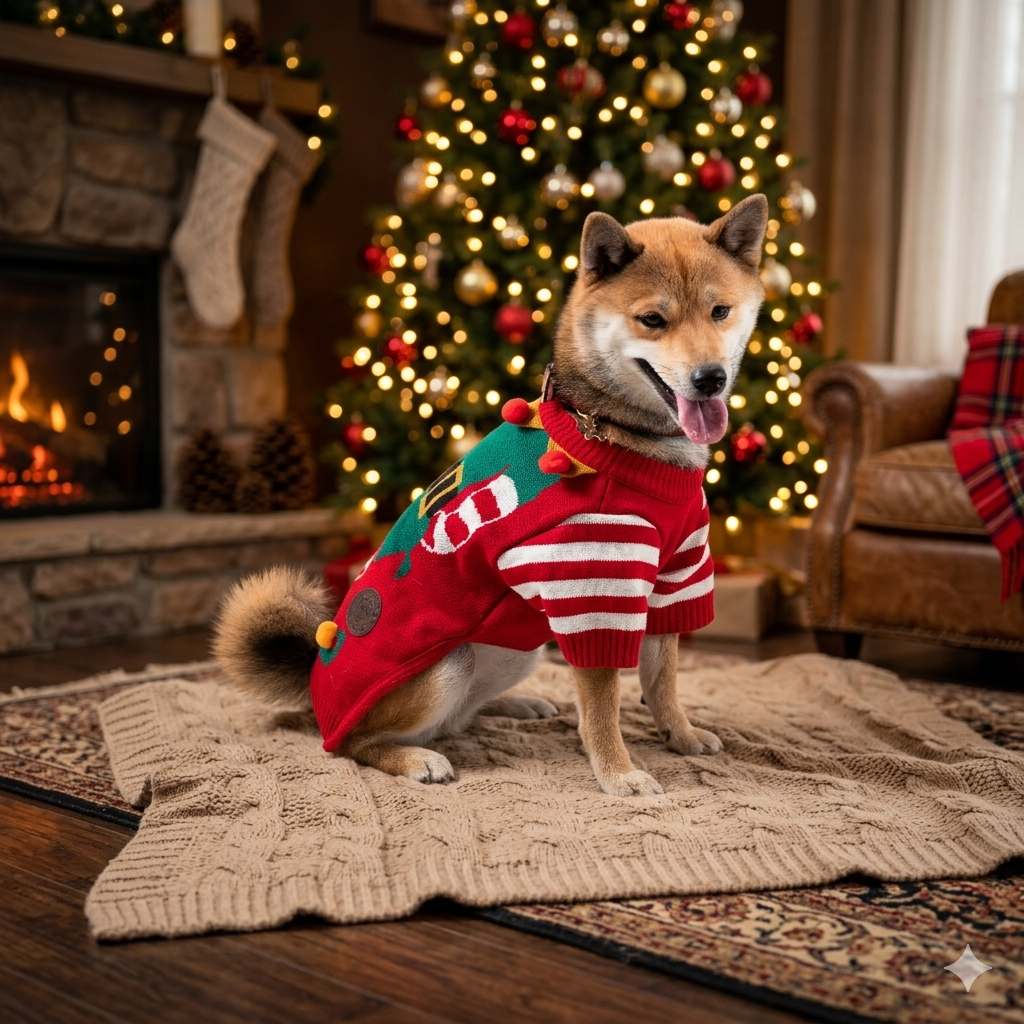 Suéter navideño para perro Duende